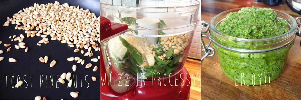 Cooking with a Toddler – Pesto Recipe For Kids