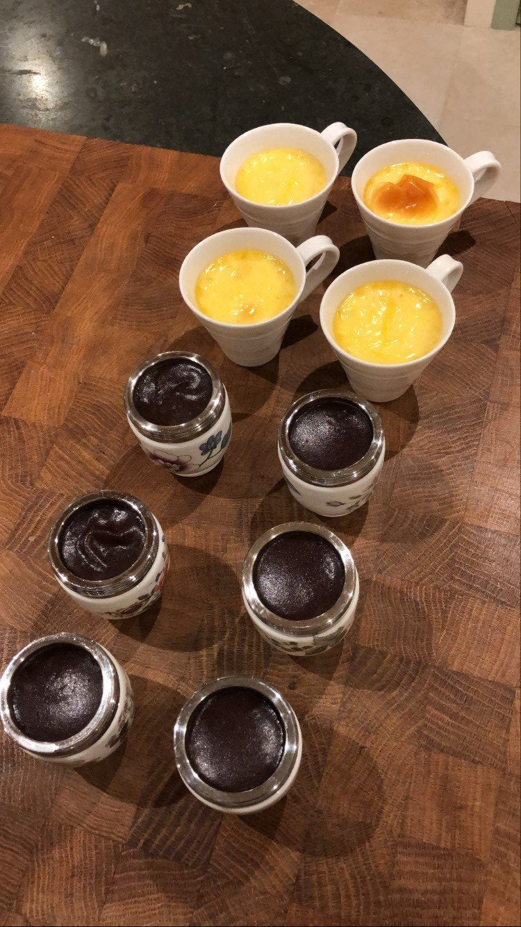 Sophie's Petits pots au chocolat et à la vanilla