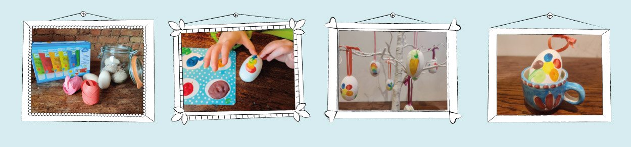 Finger Painting Easter Eggs Activity
