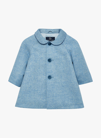 Little Raglan Coat in Pale Blue