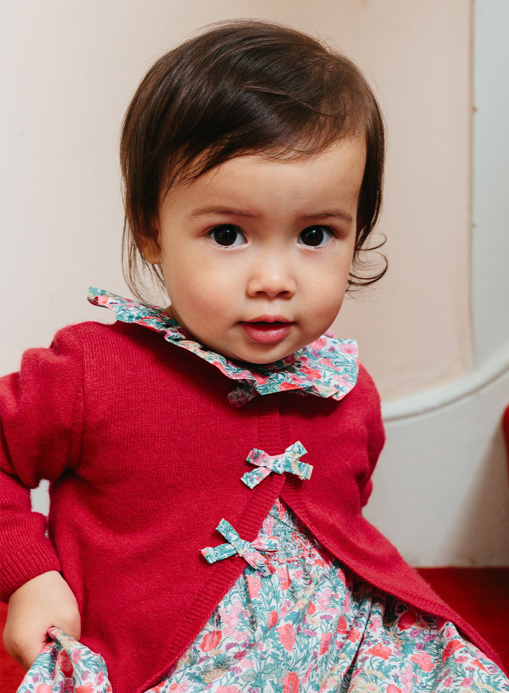 Little Florence May Bow Cardigan