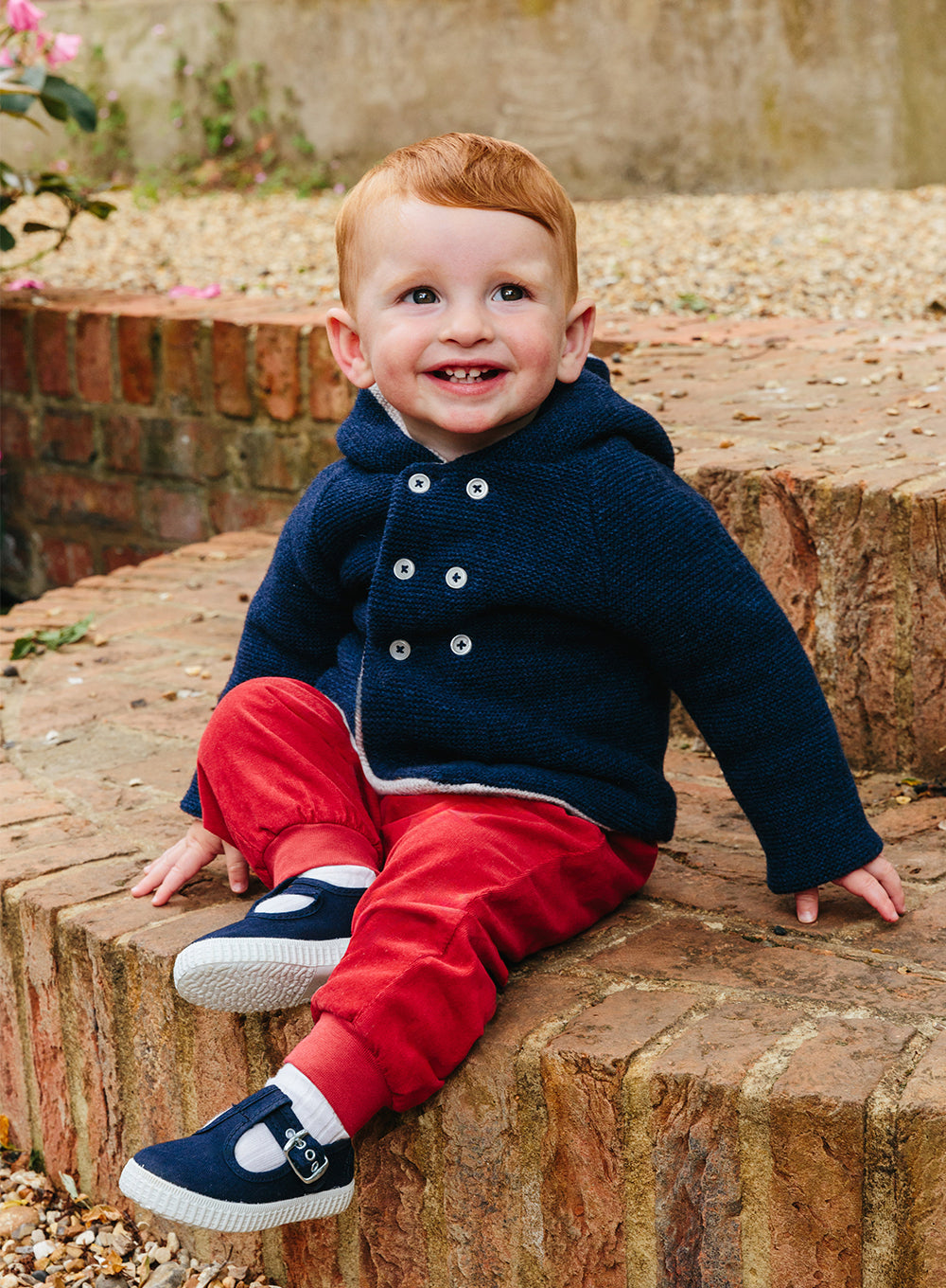 Little Knitted Coat in Navy