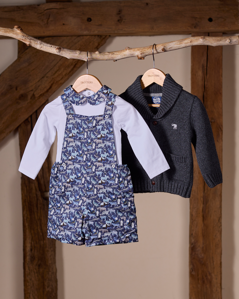 Baby Alfie Bib Shorts in Zoo