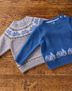 Chelsea Clothing Company Jumper Baby Benji Car Fair Isle Jumper