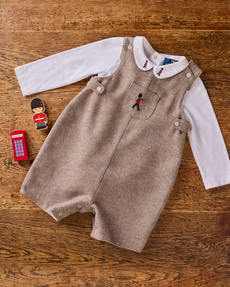 Baby Archie Romper in Guardsman