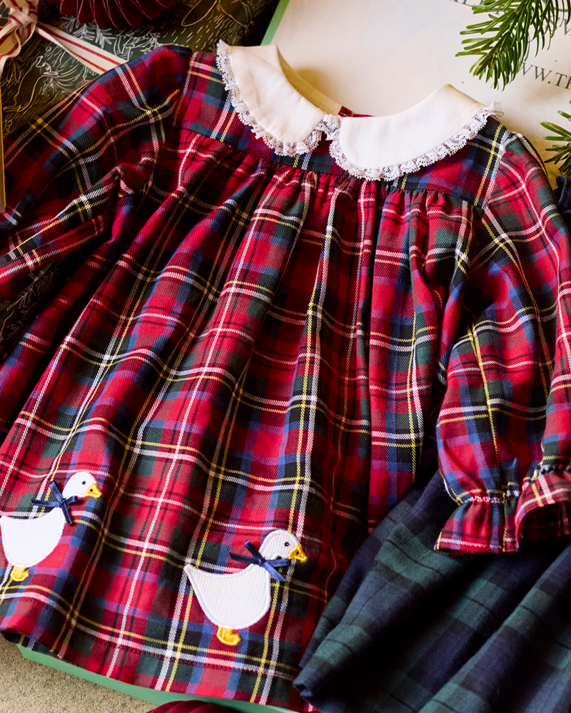 Baby Plaid Duck Dress