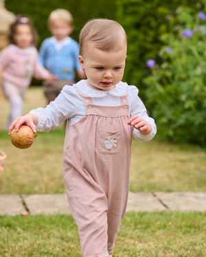 Baby Arabella Cord Duck Applique Dungarees