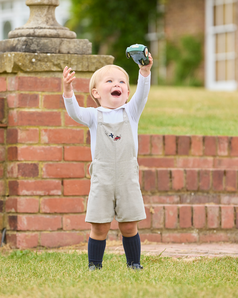 Baby Alfie Bib Shorts in Car