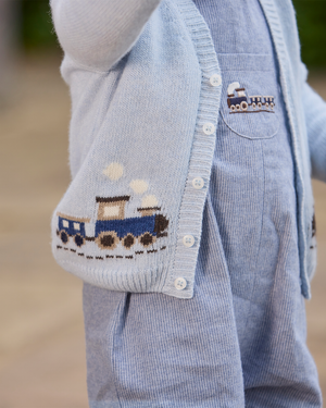 Baby Archie Romper in Train