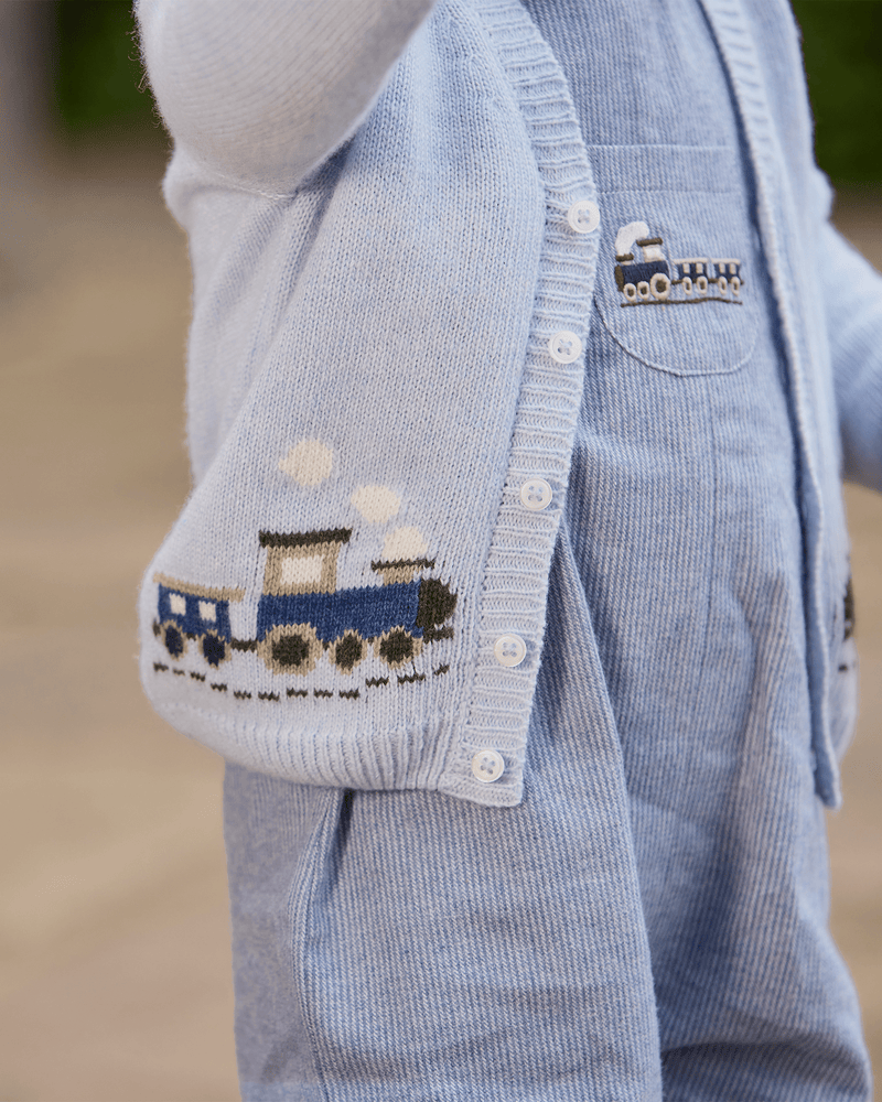 Baby Tarquin Train Cardigan
