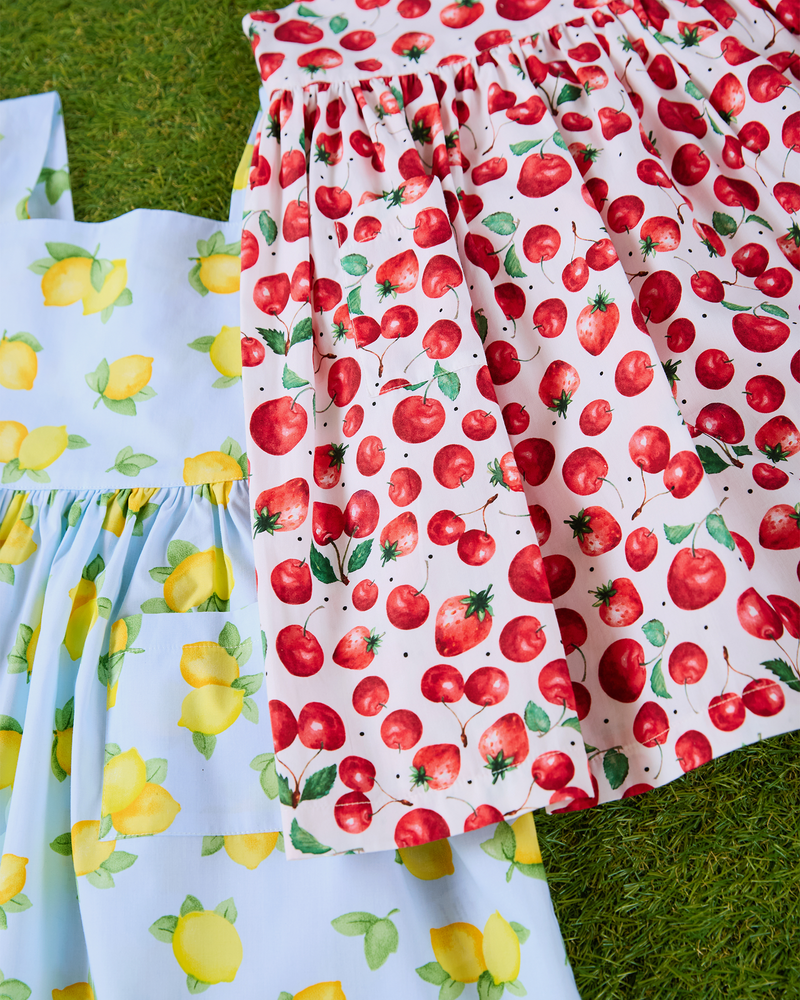 Adelina Summer Dress in Strawberry & Cherry