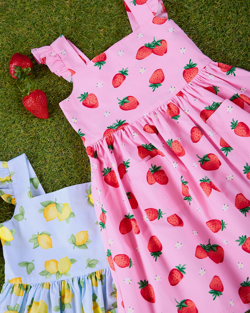 Adelina Summer Dress in Strawberry