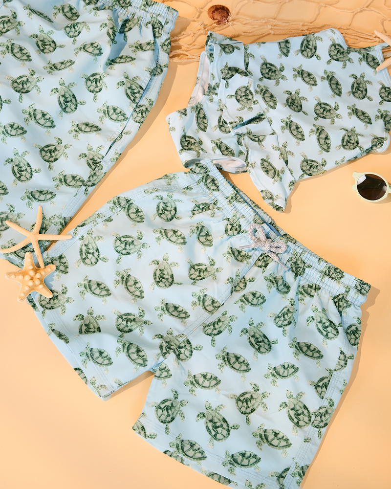 Boys Swimshorts in Turtle