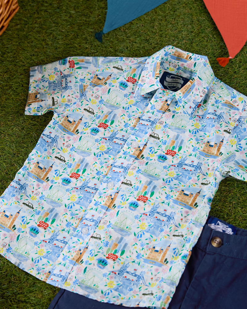 Short-Sleeved London Scenes Shirt