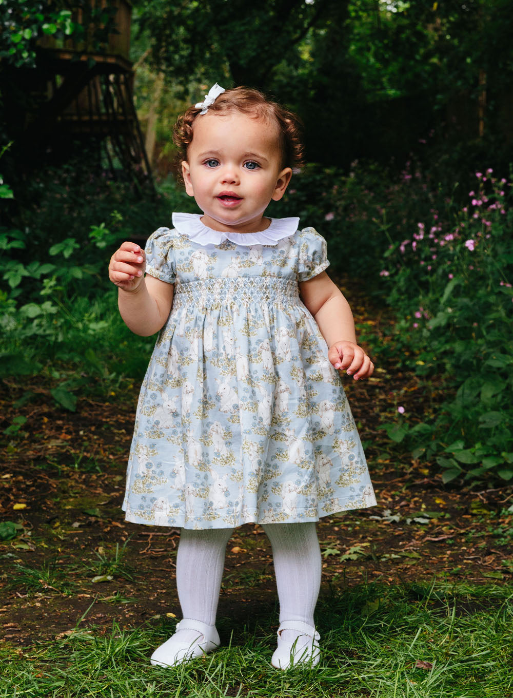 Little Fluffy Bunny Willow Smocked Dress