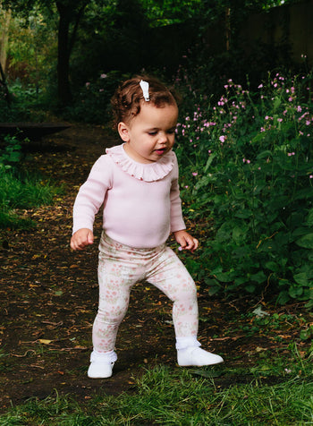 Little Fluffy Bunny Leggings in Pink