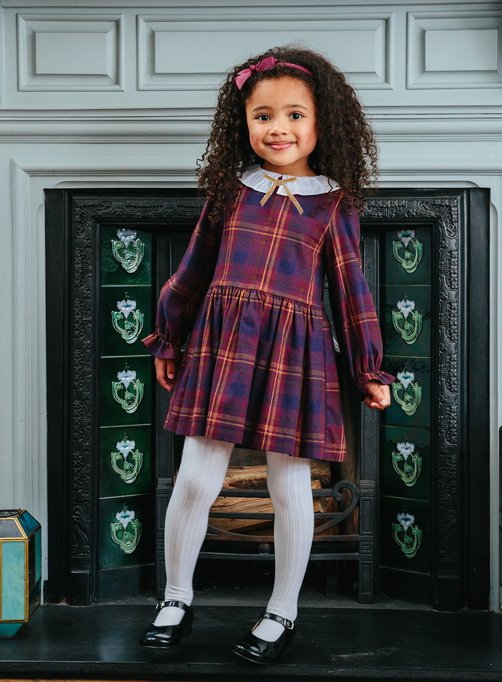 Girls Tabitha Willow Tartan Dress Plaid Tartan