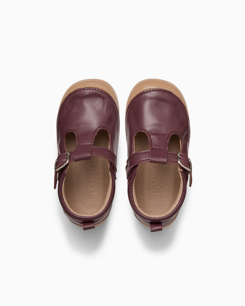 My First Hampton Classics Ari Pre-Walkers in Burgundy