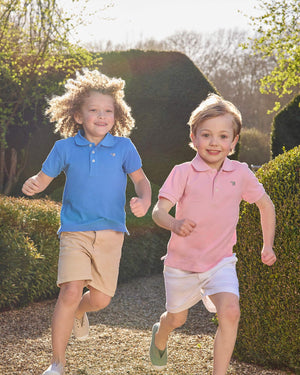 Thomas Brown Polo Harry Piqué Polo Shirt in Pink