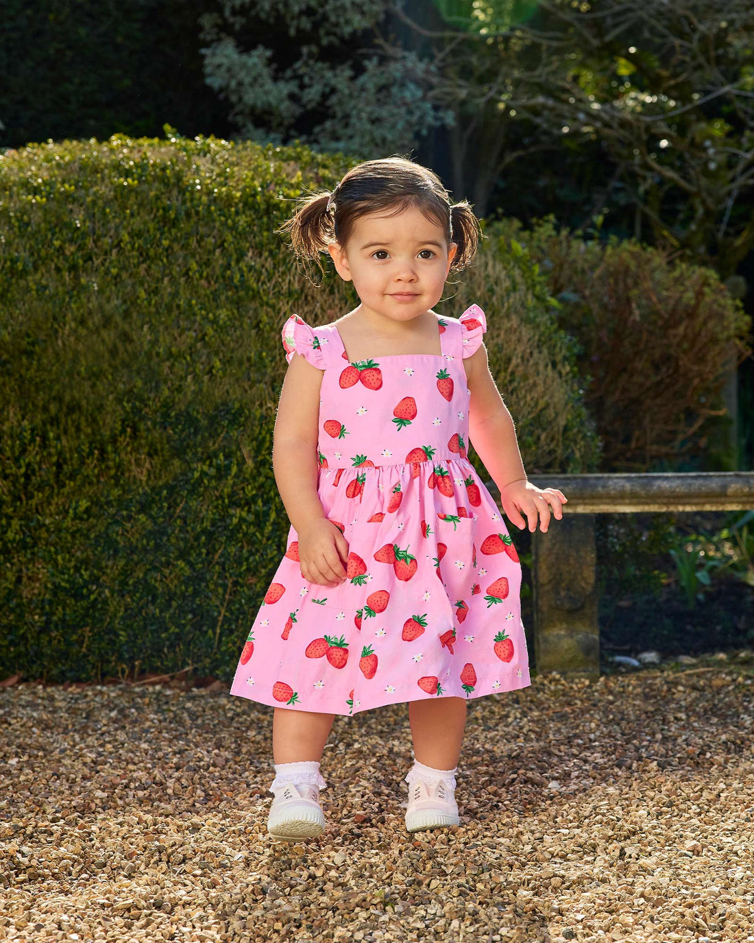 pink strawberry print dress Strawberry Jersey Mini Dress