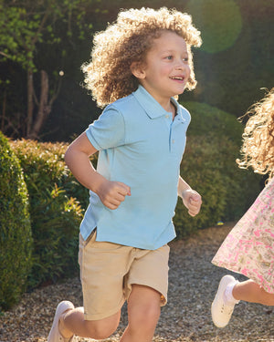 Chelsea Clothing Company Polo Harry Piqué Polo in Pale Blue