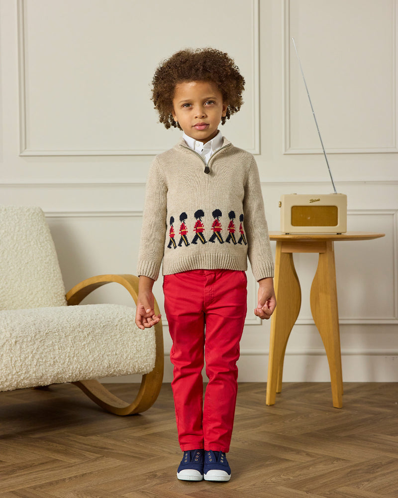 Marching Guardsman Half-Zip Sweater