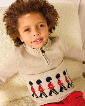 Marching Guardsman Half-Zip Sweater