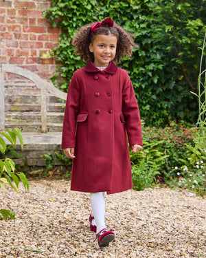 Classic Coat in Burgundy