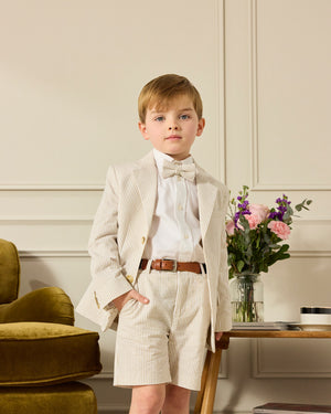 Sebastian Blazer in Oatmeal Stripe