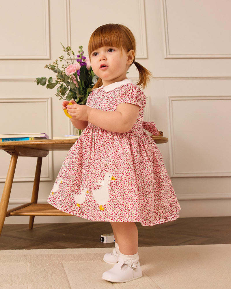 Baby Ditsy Cherry Duck Dress