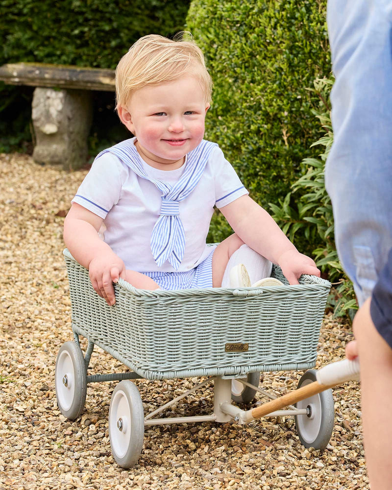 Edward Sailor Set in Pale Blue Stripe