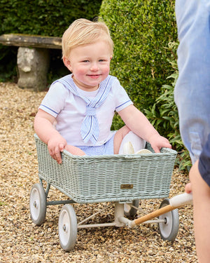 Trotters Heritage Set Edward Sailor Set in Pale Blue Stripe