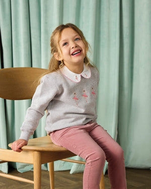 Ballerina Embroidered Sweatshirt