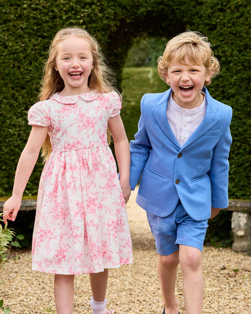 Sebastian Blazer in Blue Linen