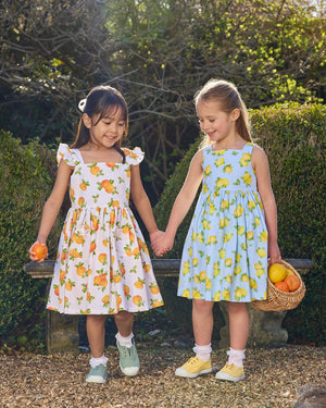 Adelina Summer Dress in Lemon