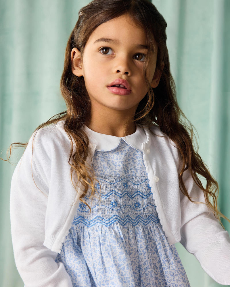 Confiture Dress Catherine Smocked Dress in Blue Floral