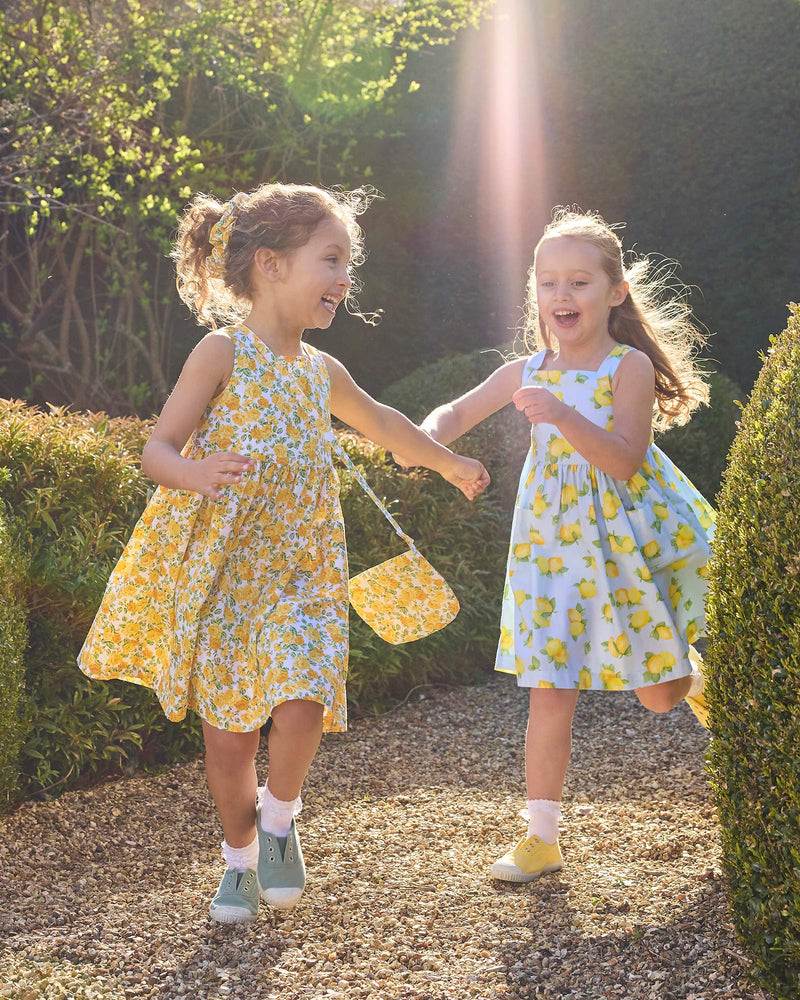 Adelina Summer Dress in Yellow Petite Rose