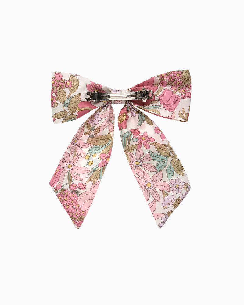 Extra Large Bow Hair Clip in Pink Clarabell