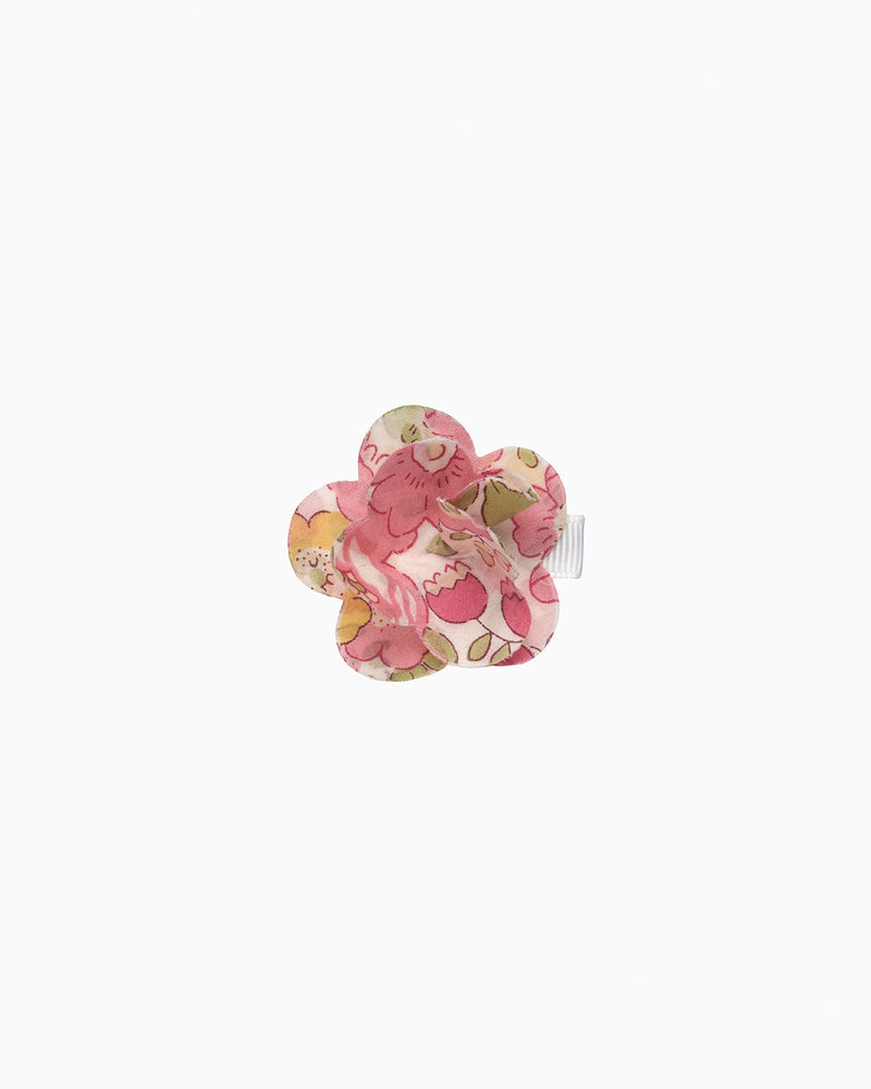 Lily Rose Clip Flower Hair Clip in Peach Sparkle Betsy