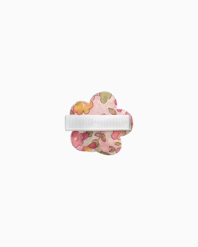 Flower Hair Clip in Peach Sparkle Betsy