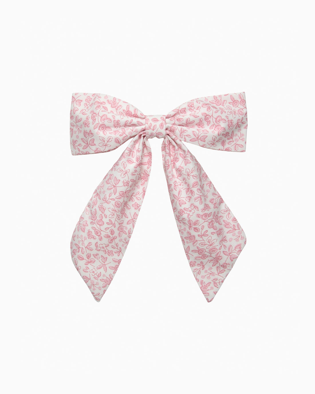Lily Rose Clip Extra Large Bow Hair Clip in Pink Floral