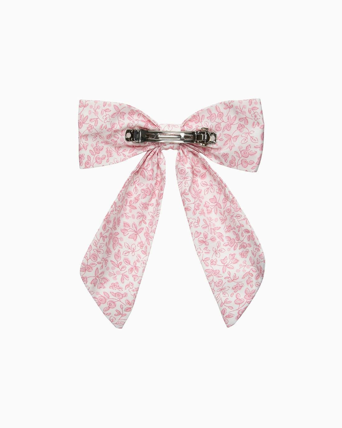 Lily Rose Clip Extra Large Bow Hair Clip in Pink Floral