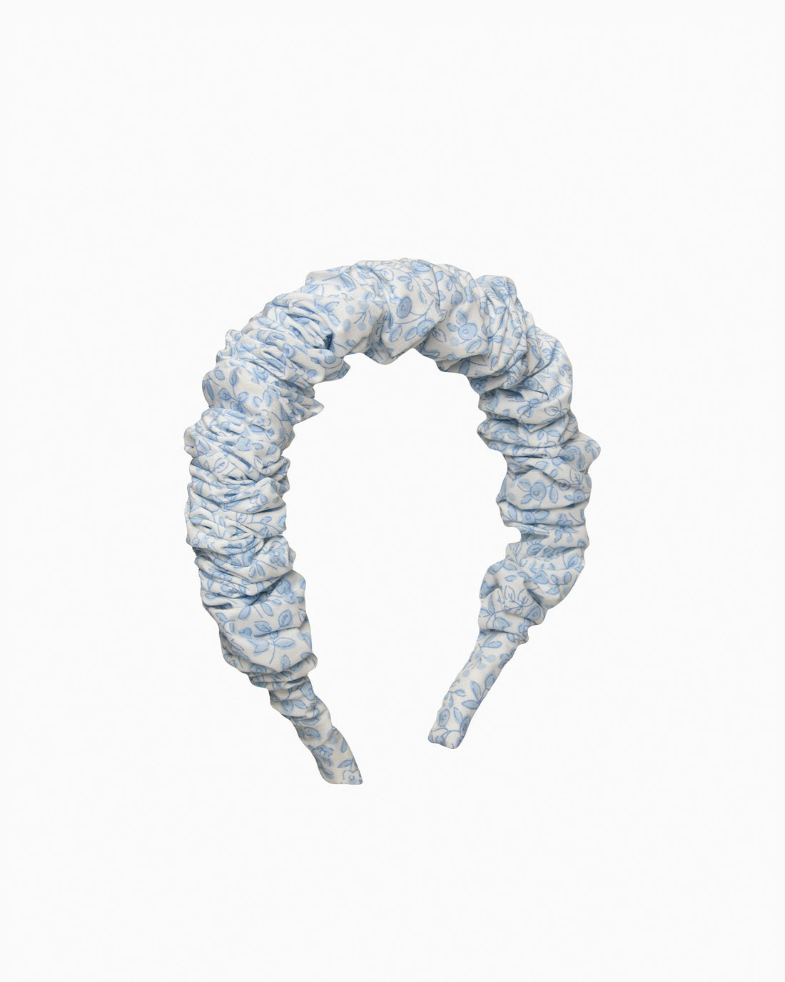 Lily Rose Alice Band Scrunchie Headband in Blue Floral