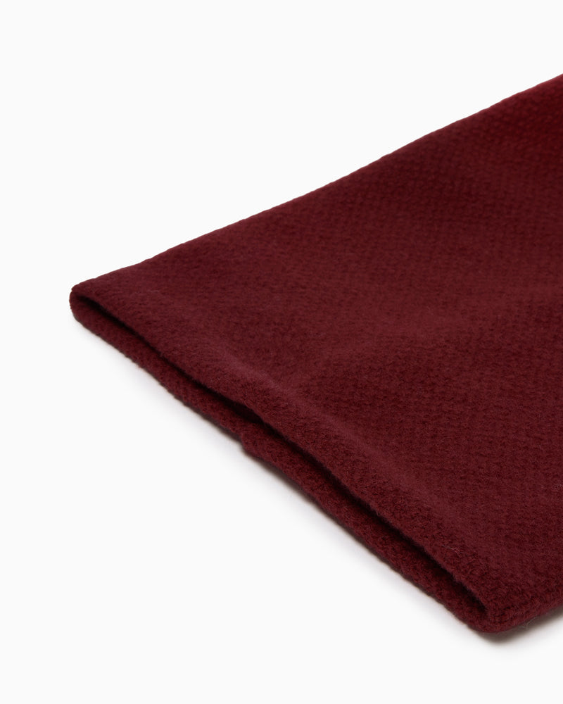 Rice Stitch Snoody in Burgundy