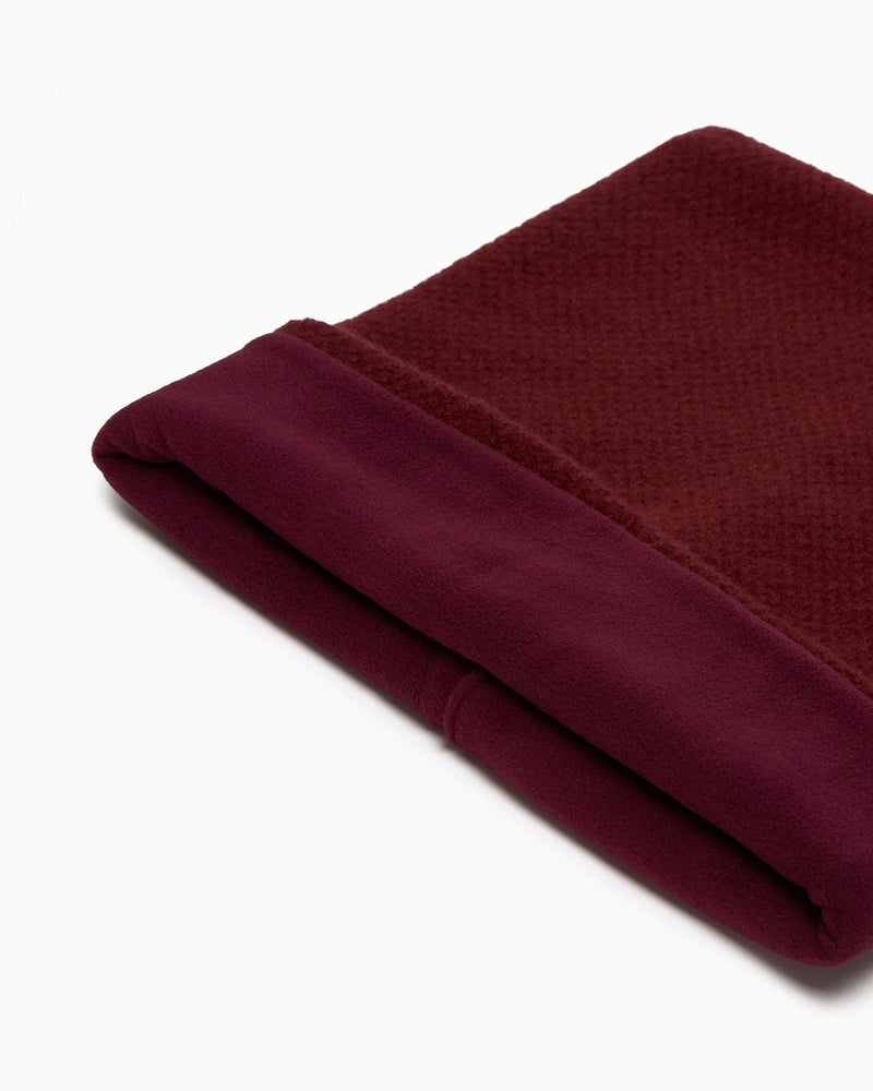 Rice Stitch Snoody in Burgundy