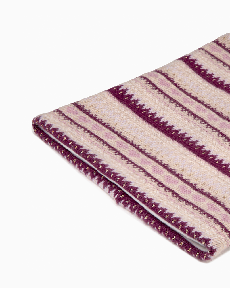 Frankie Snoody in Claret Fair Isle