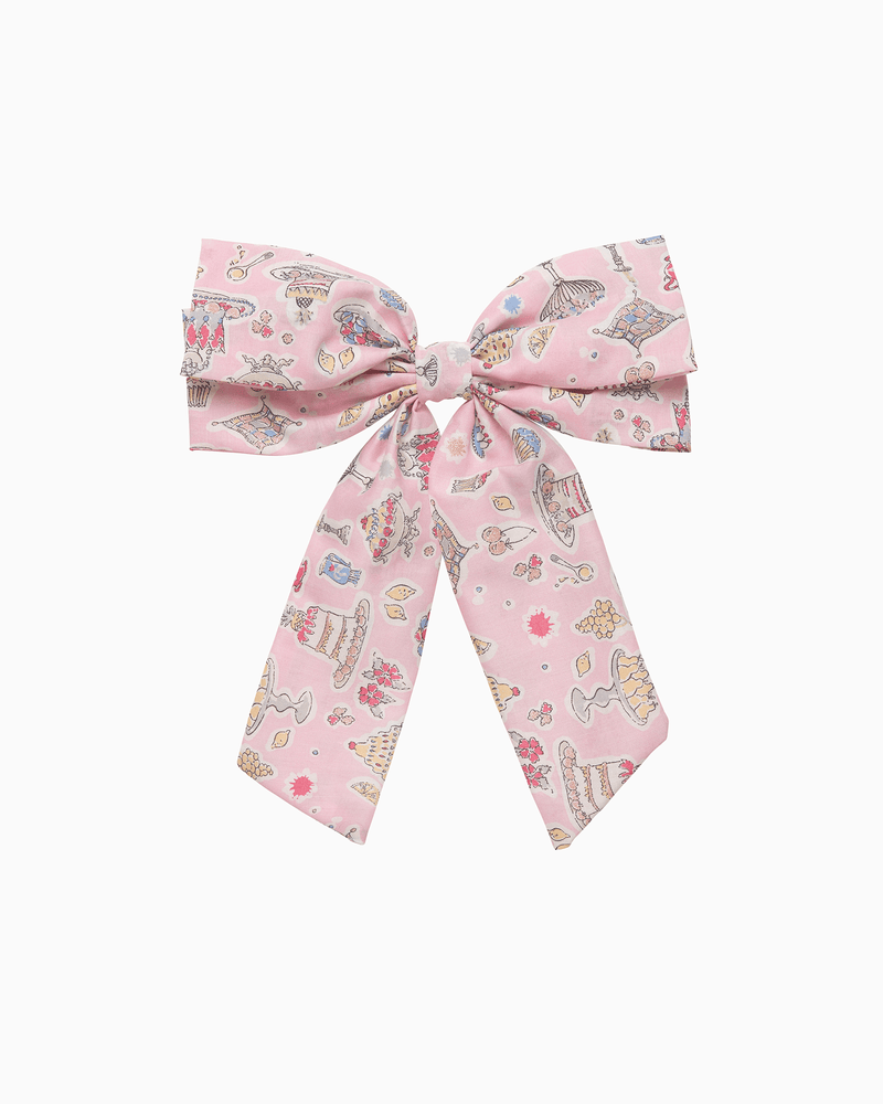 Extra Large Bow Hair Clip in High Tea