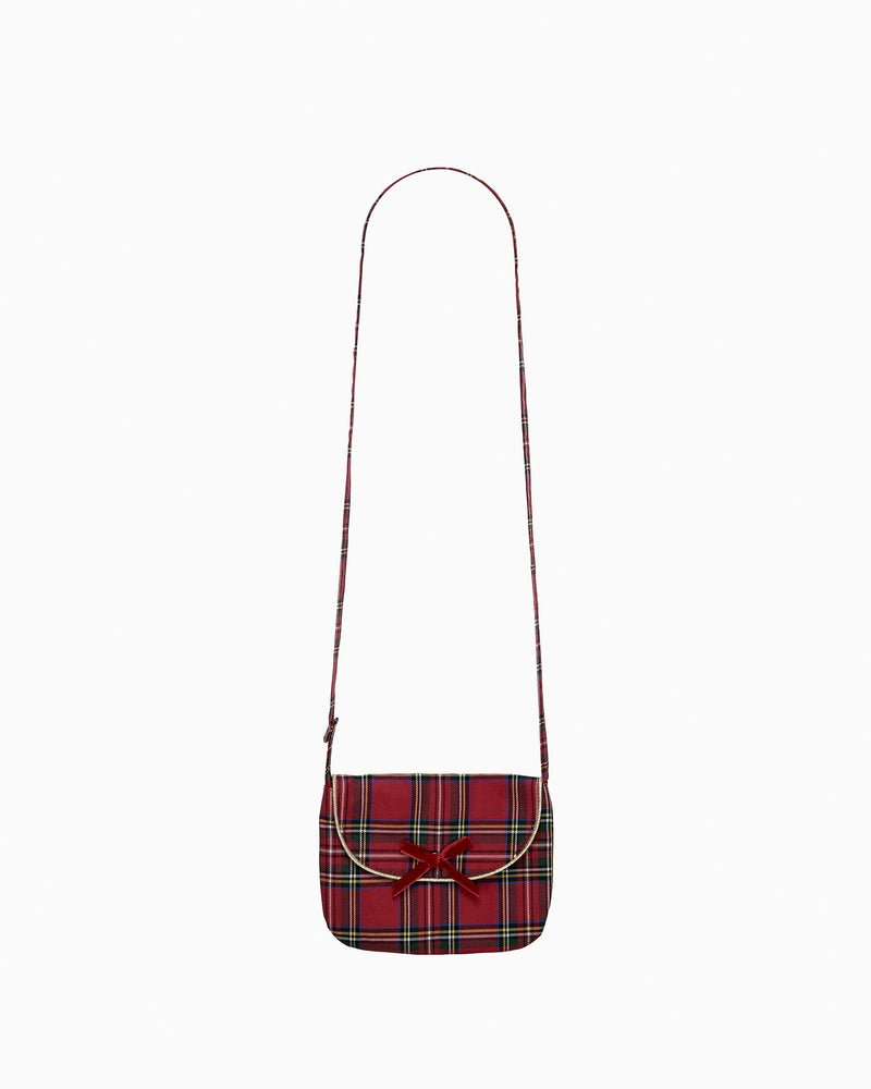 Confiture Bag Coin Purse in Multi/Red Tartan