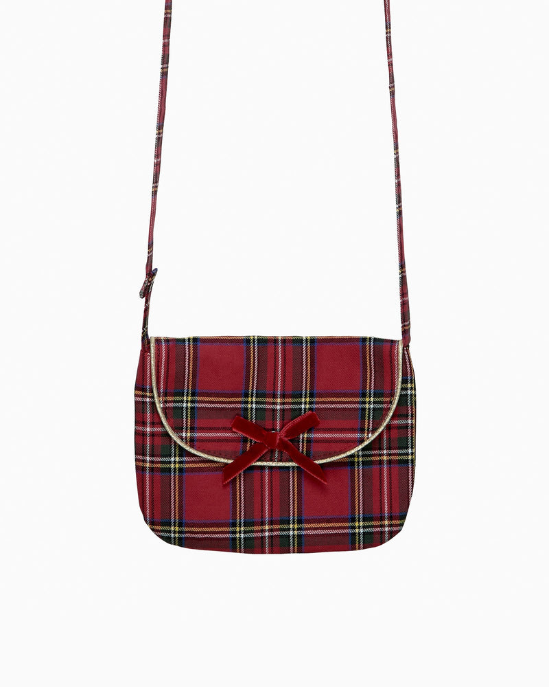 Confiture Bag Coin Purse in Multi/Red Tartan