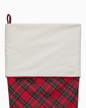 Red Plaid Christmas Stocking